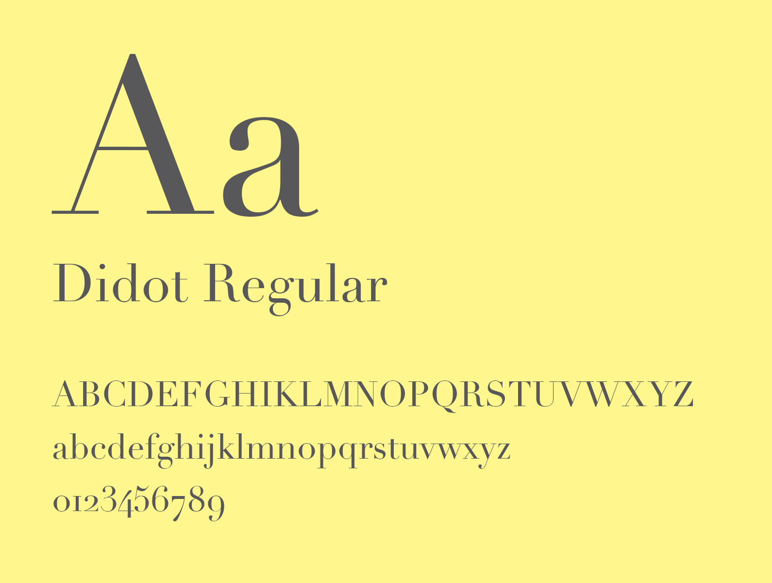 Didot Font